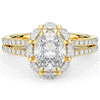 2.30CT.TW OVAL LAB DIAMOND HALO SPLIT SHANK ENGAGEMENT RING - Nazarelle