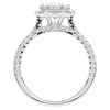 2.30CT.TW OVAL LAB DIAMOND HALO SPLIT SHANK ENGAGEMENT RING - Nazarelle