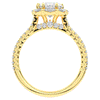 2.30CT.TW OVAL LAB DIAMOND HALO SPLIT SHANK ENGAGEMENT RING - Nazarelle