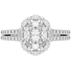 2.30CT.TW OVAL LAB DIAMOND HALO SPLIT SHANK ENGAGEMENT RING - Nazarelle