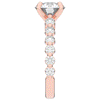 3.90CT.TW ROUND LAB DIAMOND ENGAGEMENT RING - Nazarelle