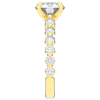 3.90CT.TW ROUND LAB DIAMOND ENGAGEMENT RING - Nazarelle