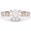 3.90CT.TW ROUND LAB DIAMOND ENGAGEMENT RING - Nazarelle