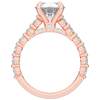 3.90CT.TW ROUND LAB DIAMOND ENGAGEMENT RING - Nazarelle