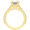 3.90CT.TW ROUND LAB DIAMOND ENGAGEMENT RING - Nazarelle