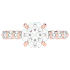 3.90CT.TW ROUND LAB DIAMOND ENGAGEMENT RING - Nazarelle
