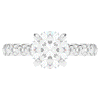 3.90CT.TW ROUND LAB DIAMOND ENGAGEMENT RING - Nazarelle