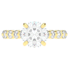 3.90CT.TW ROUND LAB DIAMOND ENGAGEMENT RING - Nazarelle