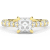 3.90CT.TW PRINCESS LAB DIAMOND ENGAGEMENT RING - Nazarelle