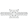 3.90CT.TW PRINCESS LAB DIAMOND ENGAGEMENT RING - Nazarelle
