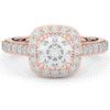 2.25CT.TW ROUND LAB DIAMOND HALO ENGAGEMENT RING - Nazarelle