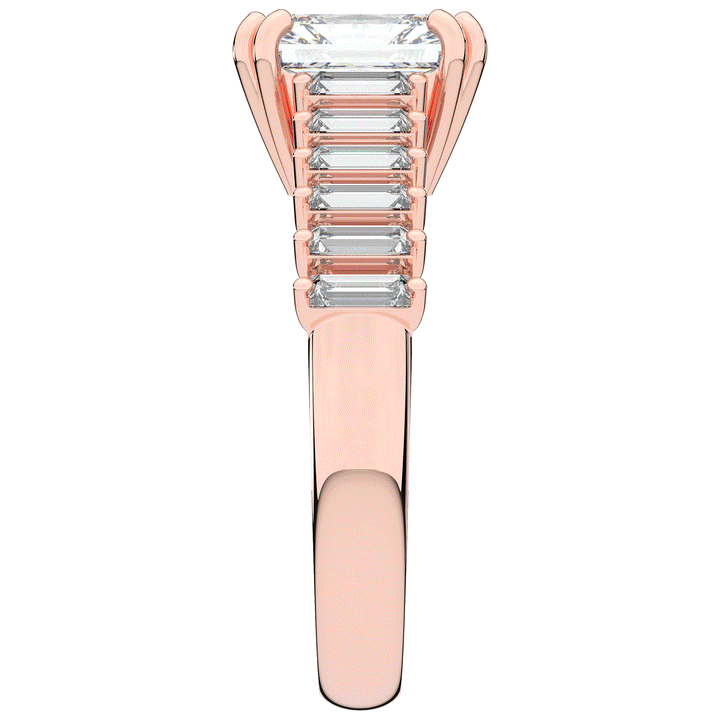 2.60CT.TW RADIANT LAB DIAMOND ENGAGEMENT RING - Nazarelle