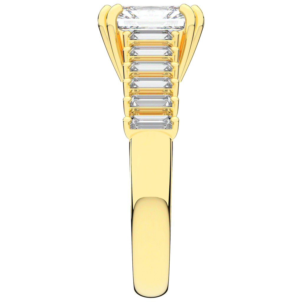 2.60CT.TW RADIANT LAB DIAMOND ENGAGEMENT RING - Nazarelle