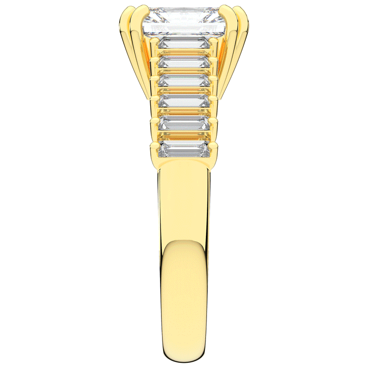 2.60CT.TW RADIANT LAB DIAMOND ENGAGEMENT RING - Nazarelle