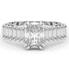2.60CT.TW RADIANT LAB DIAMOND ENGAGEMENT RING - Nazarelle