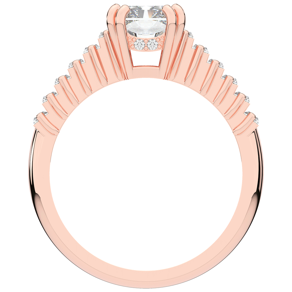 2.60CT.TW RADIANT LAB DIAMOND ENGAGEMENT RING - Nazarelle