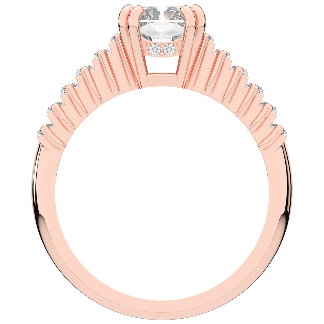 2.60CT.TW RADIANT LAB DIAMOND ENGAGEMENT RING - Nazarelle