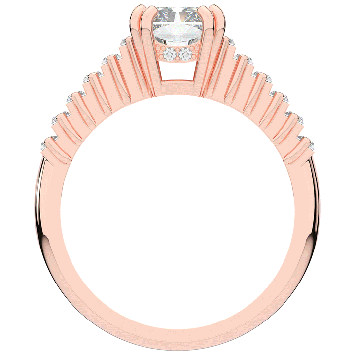 2.60CT.TW RADIANT LAB DIAMOND ENGAGEMENT RING - Nazarelle