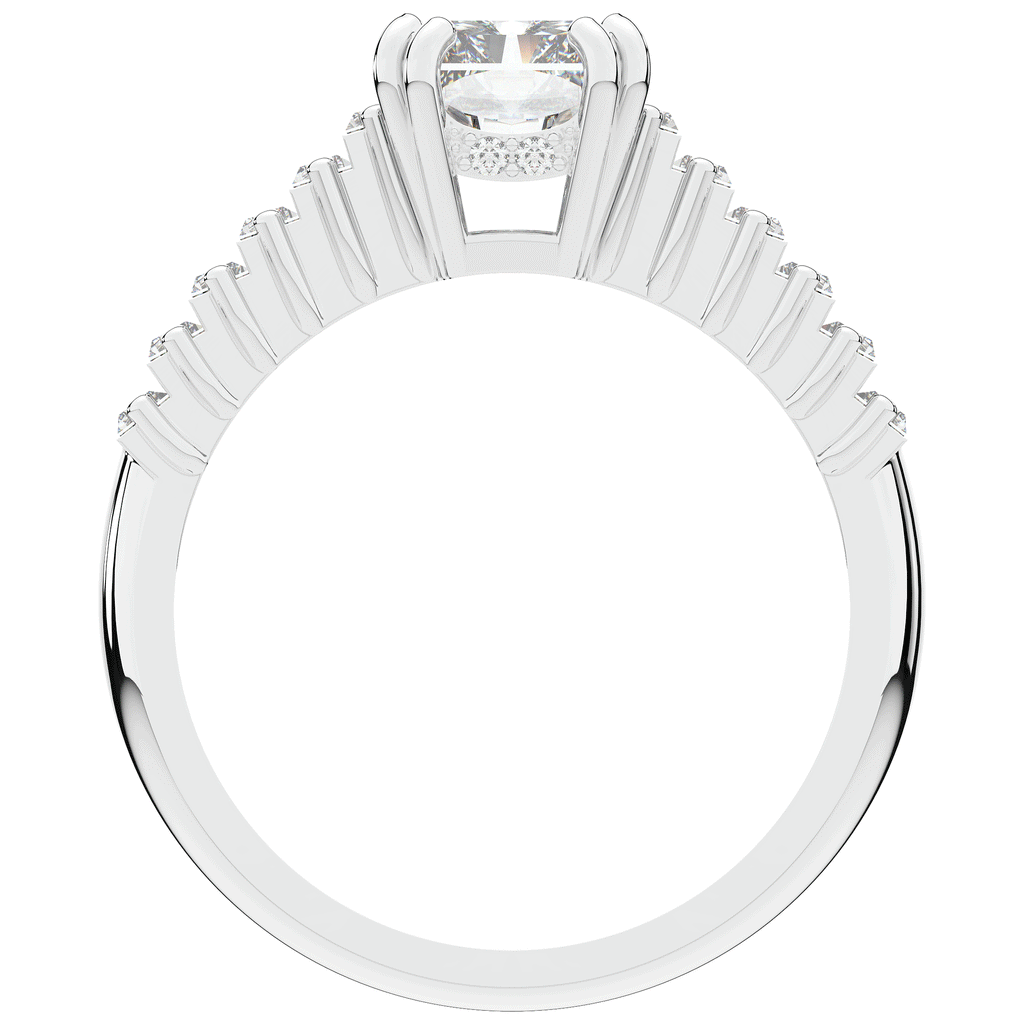2.60CT.TW RADIANT LAB DIAMOND ENGAGEMENT RING - Nazarelle