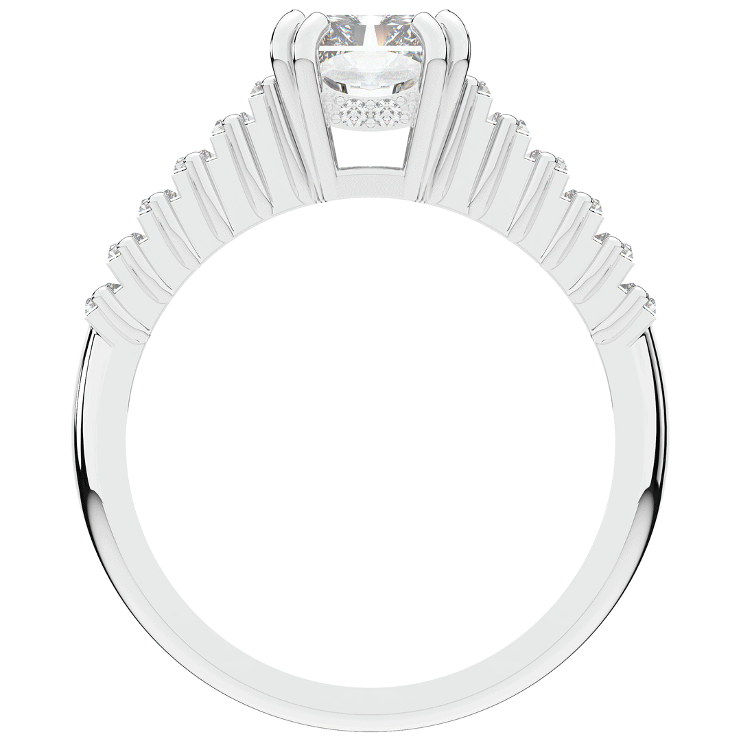 2.60CT.TW RADIANT LAB DIAMOND ENGAGEMENT RING - Nazarelle