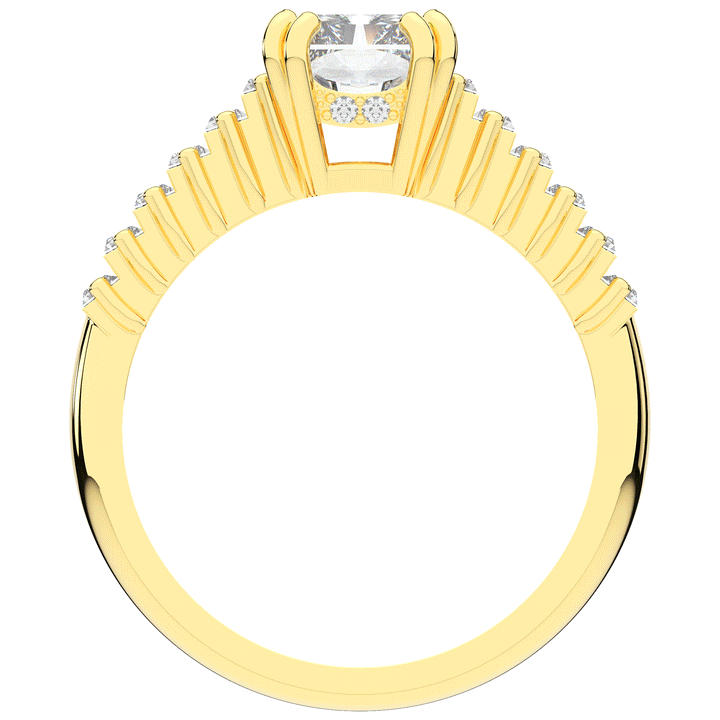 2.60CT.TW RADIANT LAB DIAMOND ENGAGEMENT RING - Nazarelle