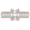2.60CT.TW RADIANT LAB DIAMOND ENGAGEMENT RING - Nazarelle