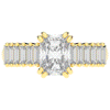2.60CT.TW RADIANT LAB DIAMOND ENGAGEMENT RING - Nazarelle