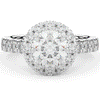 3.50CT.TW ROUND LAB DIAMOND HALO ENGAGEMENT RING - Nazarelle