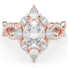 3.00CT.TW OVAL LAB DIAMOND HALO ENGAGEMENT RING - Nazarelle