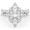 3.00CT.TW OVAL LAB DIAMOND HALO ENGAGEMENT RING - Nazarelle