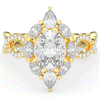 3.00CT.TW OVAL LAB DIAMOND HALO ENGAGEMENT RING - Nazarelle
