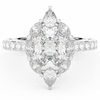 2.75CT.TW OVAL LAB DIAMOND HALO ENGAGEMENT RING - Nazarelle