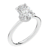 2.05CT.TW OVAL LAB DIAMOND SOLITAIRE ENGAGEMENT RING - Nazarelle