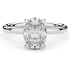 2.05CT.TW OVAL LAB DIAMOND SOLITAIRE ENGAGEMENT RING - Nazarelle