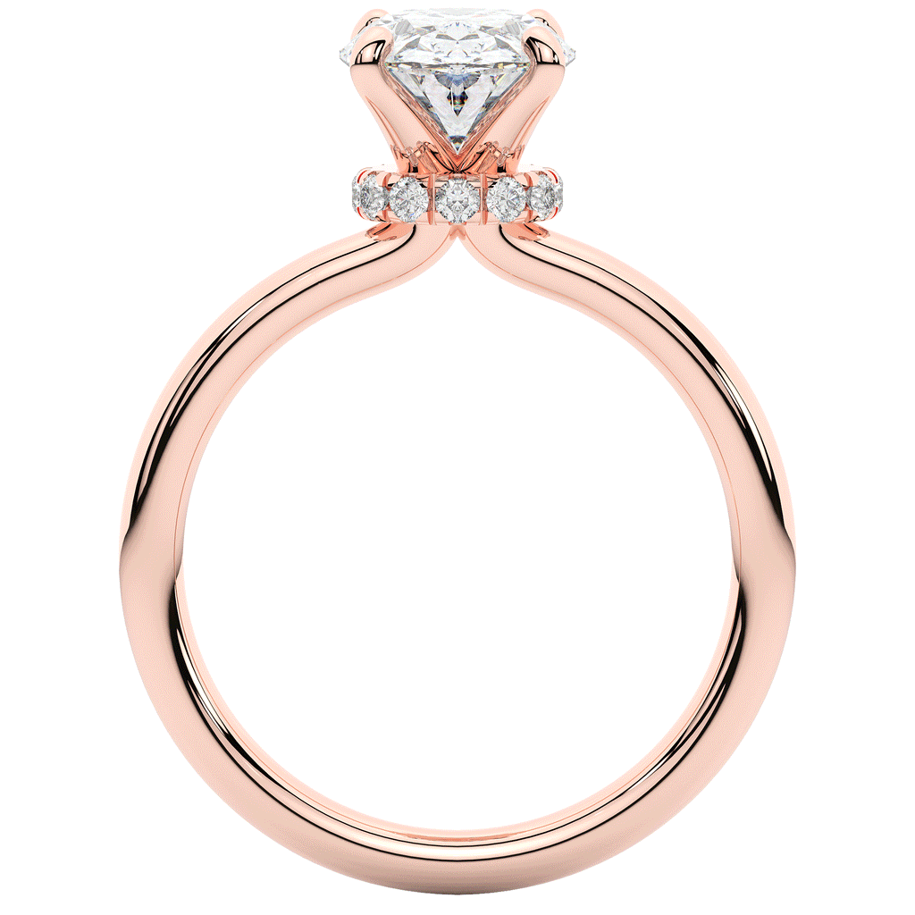 2.05CT.TW OVAL LAB DIAMOND SOLITAIRE ENGAGEMENT RING - Nazarelle