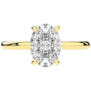 2.05CT.TW OVAL LAB DIAMOND SOLITAIRE ENGAGEMENT RING - Nazarelle