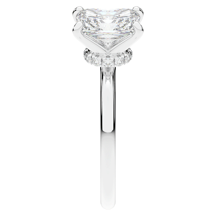 2.05CT.TW RADIANT LAB DIAMOND SOLITAIRE ENGAGEMENT RING - Nazarelle