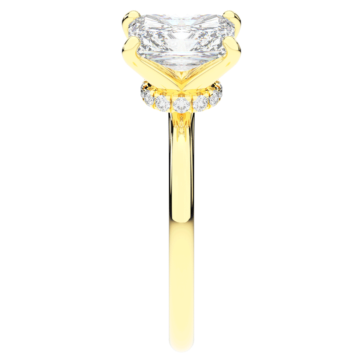 2.05CT.TW RADIANT LAB DIAMOND SOLITAIRE ENGAGEMENT RING - Nazarelle