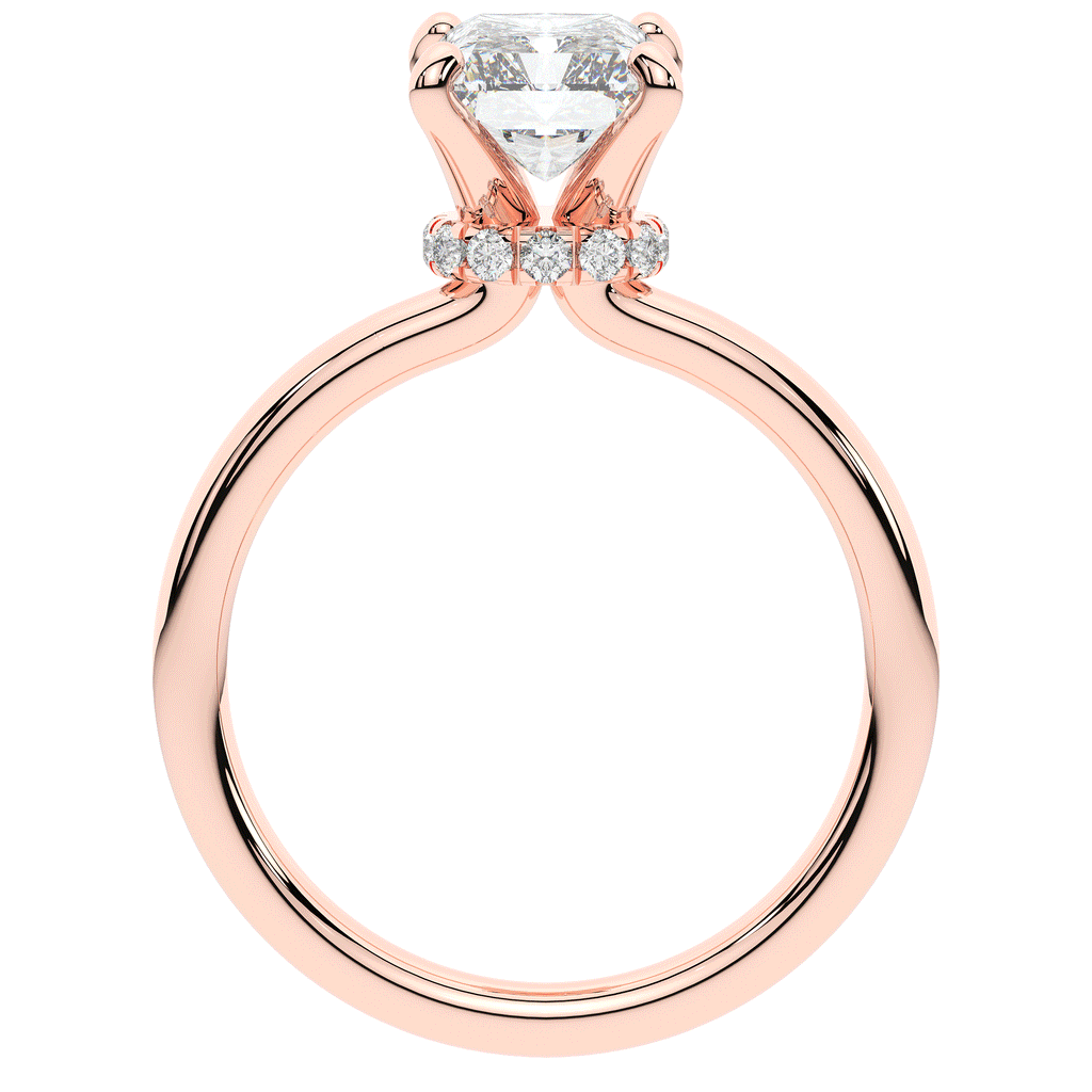 2.05CT.TW RADIANT LAB DIAMOND SOLITAIRE ENGAGEMENT RING - Nazarelle