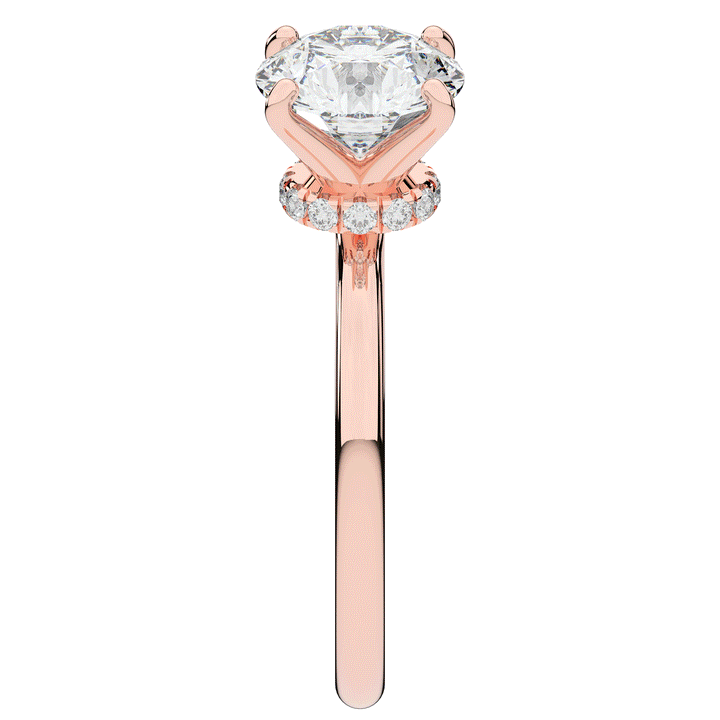 2.05CT.TW ROUND LAB DIAMOND SOLITAIRE ENGAGEMENT RING - Nazarelle