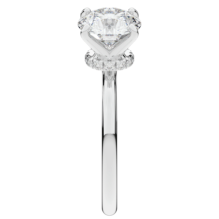 2.05CT.TW ROUND LAB DIAMOND SOLITAIRE ENGAGEMENT RING - Nazarelle