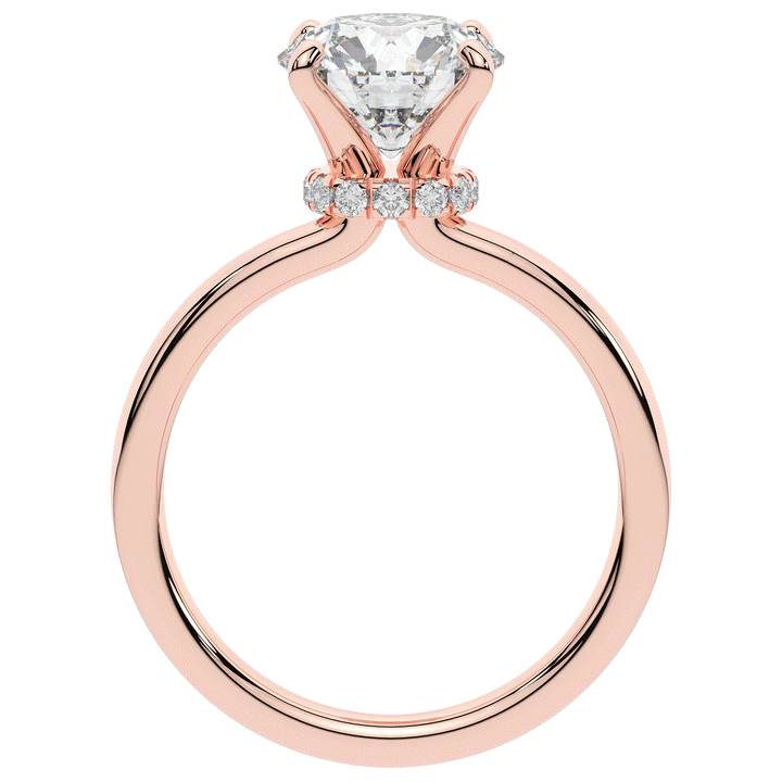 2.05CT.TW ROUND LAB DIAMOND SOLITAIRE ENGAGEMENT RING - Nazarelle