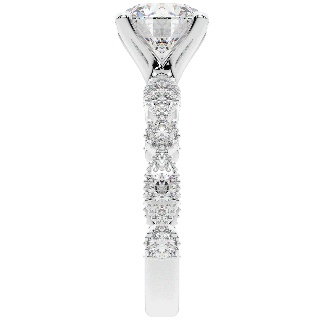 2.50CT.TW ROUND LAB DIAMOND SOLITAIRE ENGAGEMENT RING - Nazarelle