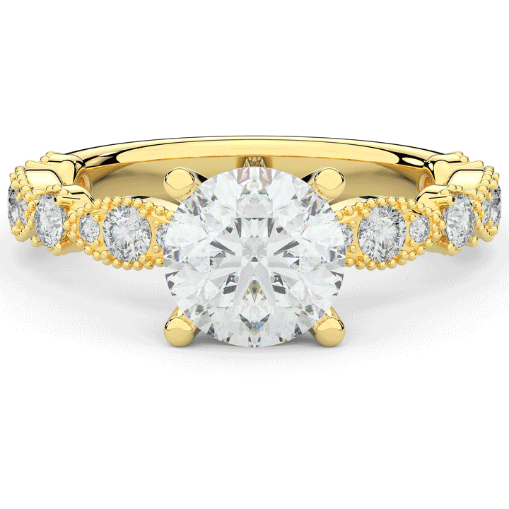 2.50CT.TW ROUND LAB DIAMOND SOLITAIRE ENGAGEMENT RING - Nazarelle