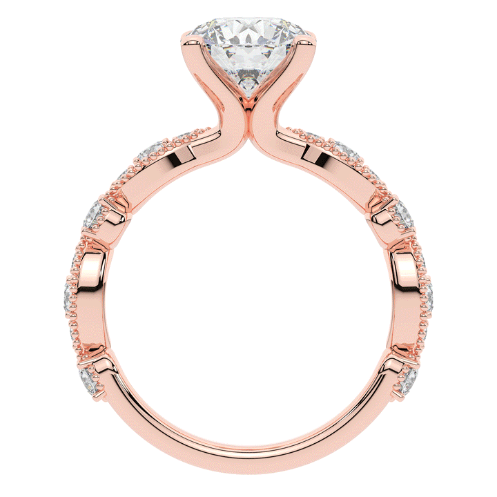 2.50CT.TW ROUND LAB DIAMOND SOLITAIRE ENGAGEMENT RING - Nazarelle