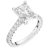 4.25CT.TW RADIANT LAB DIAMOND SOLITAIRE ENGAGEMENT RING - Nazarelle