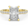 4.25CT.TW RADIANT LAB DIAMOND SOLITAIRE ENGAGEMENT RING - Nazarelle