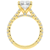4.25CT.TW RADIANT LAB DIAMOND SOLITAIRE ENGAGEMENT RING - Nazarelle