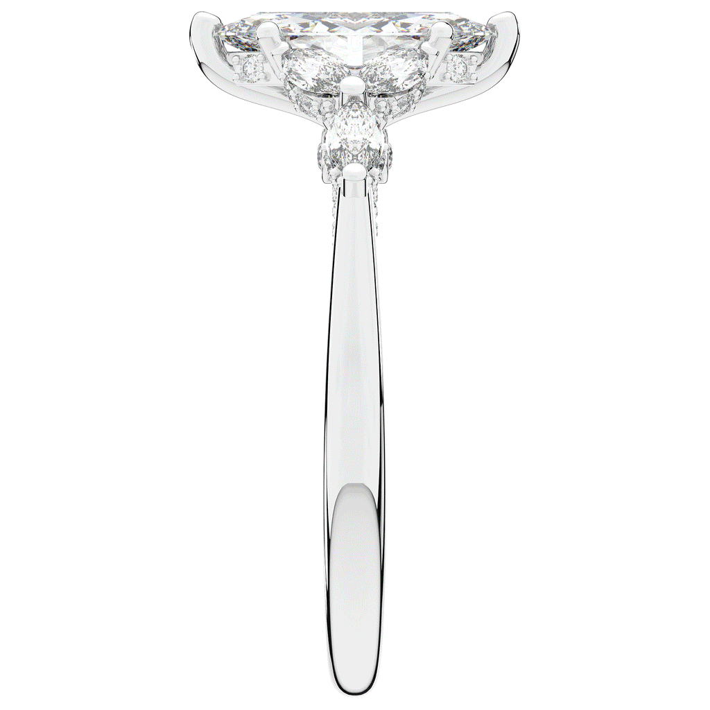 1.50CT.TW MARQUISE LAB DIAMOND ENGAGEMENT RING - Nazarelle
