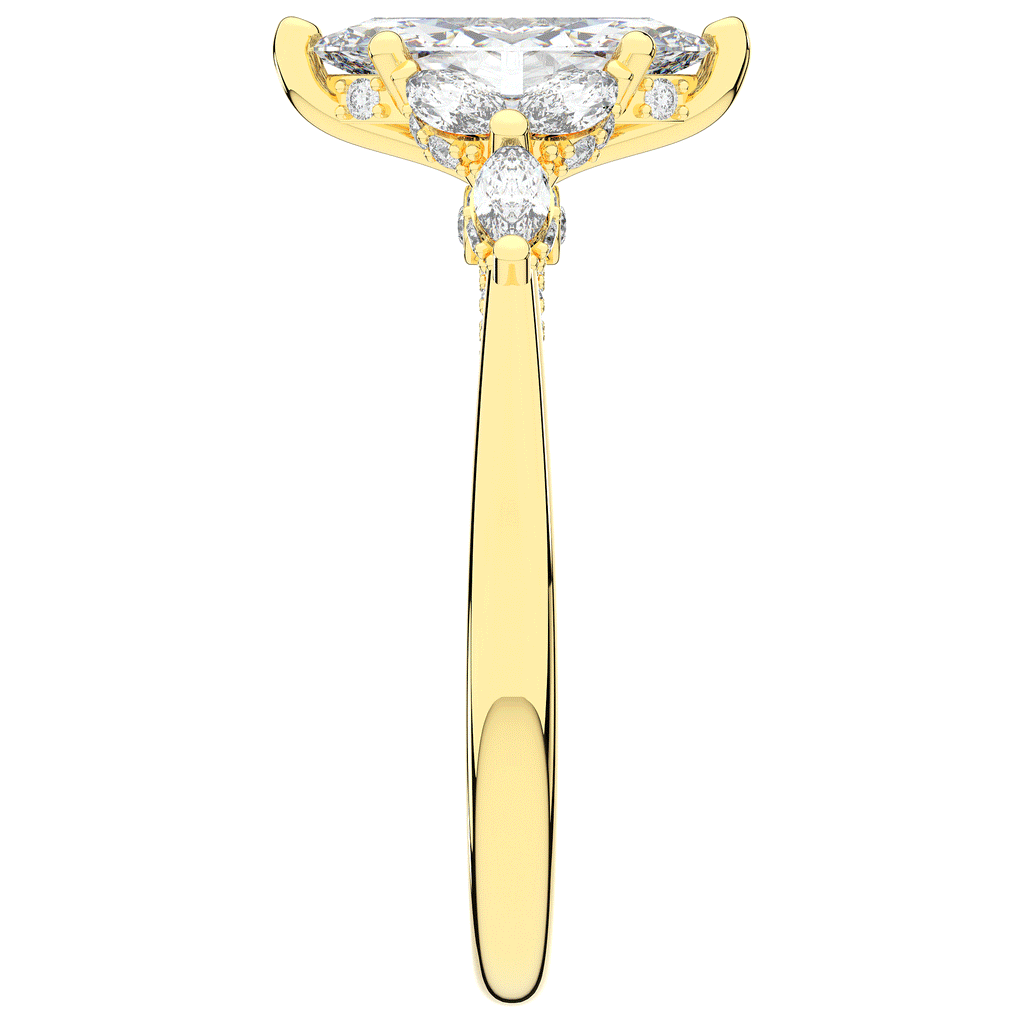 1.50CT.TW MARQUISE LAB DIAMOND ENGAGEMENT RING - Nazarelle